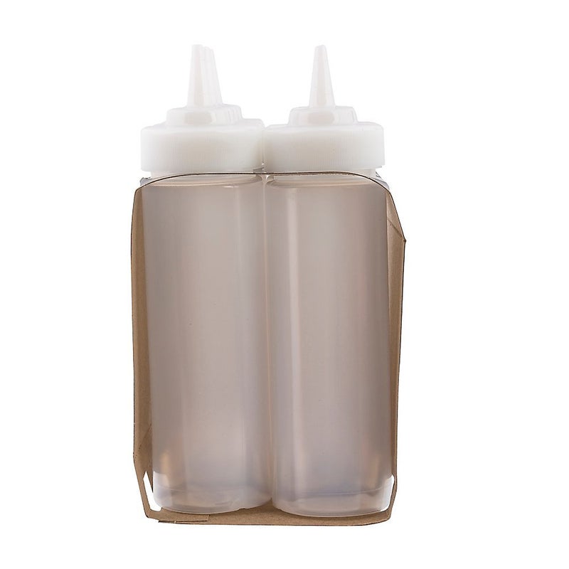 Tablecraft WideMouth C11253C Wide Natural 12 Oz. Squeeze Dispenser - 6 / PK - Image 3